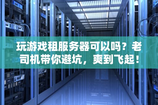 玩游戏租服务器可以吗？老司机带你避坑，爽到飞起！