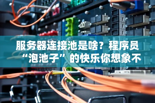 服务器连接池是啥？程序员“泡池子”的快乐你想象不到！