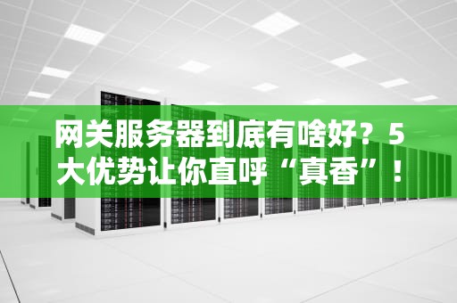 网关服务器到底有啥好？5大优势让你直呼“真香”！