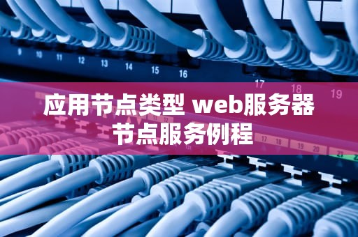 应用节点类型 web服务器 节点服务例程