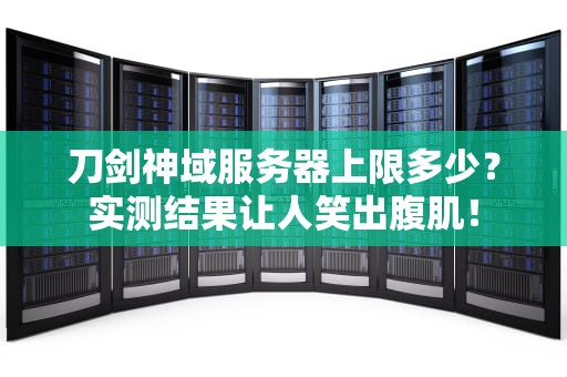 刀剑神域服务器上限多少？实测结果让人笑出腹肌！