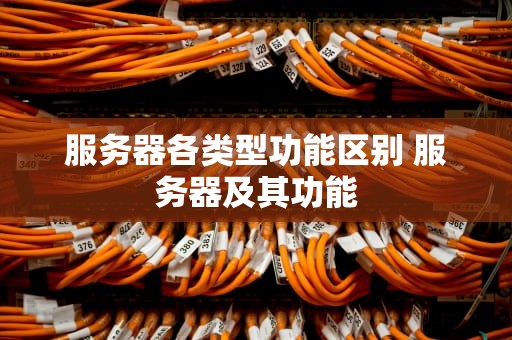 服务器各类型功能区别 服务器及其功能