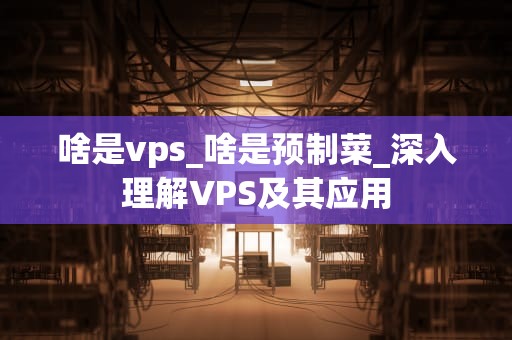 啥是vps_啥是预制菜_深入理解VPS及其应用