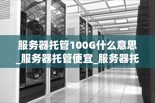 服务器托管100G什么意思_服务器托管便宜_服务器托管100G的全面解析