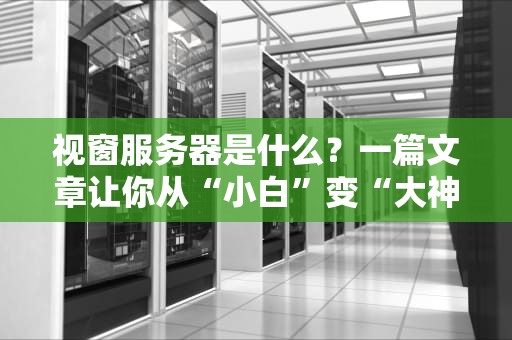 视窗服务器是什么？一篇文章让你从“小白”变“大神”！（附超实用选购指南）
