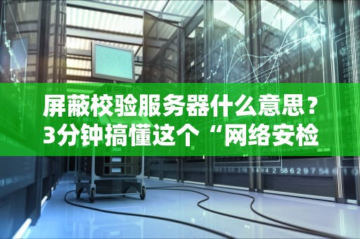 屏蔽校验服务器什么意思？3分钟搞懂这个“网络安检员”