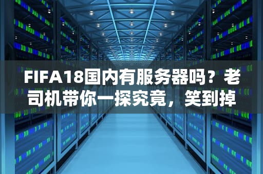 FIFA18国内有服务器吗？老司机带你一探究竟，笑到掉帧！