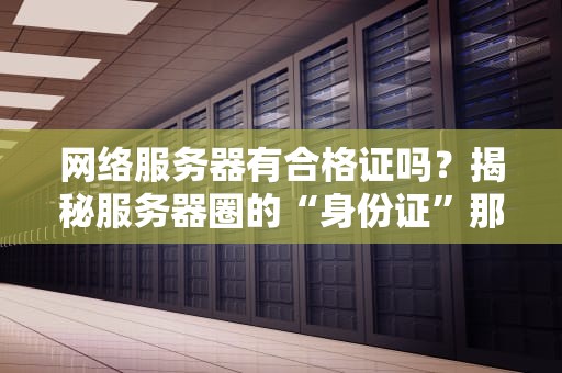 网络服务器有合格证吗？揭秘服务器圈的“身份证”那些事儿