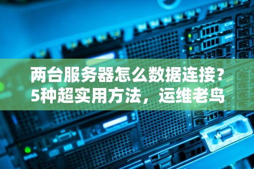 两台服务器怎么数据连接？5种超实用方法，运维老鸟都在用！