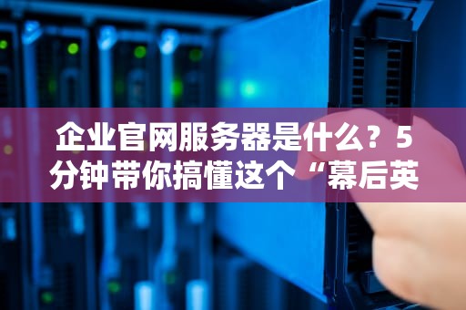 企业官网服务器是什么？5分钟带你搞懂这个“幕后英雄”！