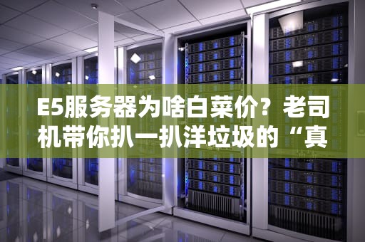E5服务器为啥白菜价？老司机带你扒一扒洋垃圾的“真香”定律