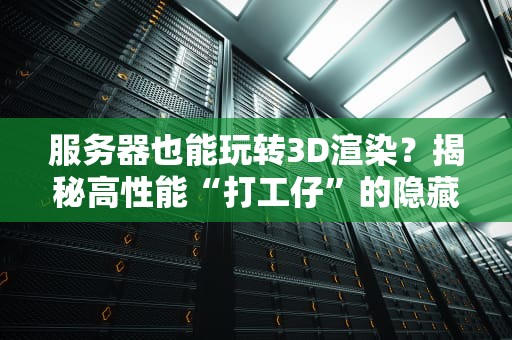服务器也能玩转3D渲染？揭秘高性能“打工仔”的隐藏技能！
