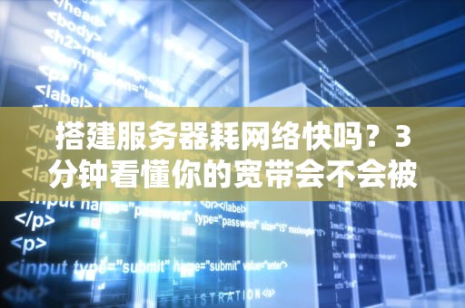 搭建服务器耗网络快吗？3分钟看懂你的宽带会不会被“榨干”！