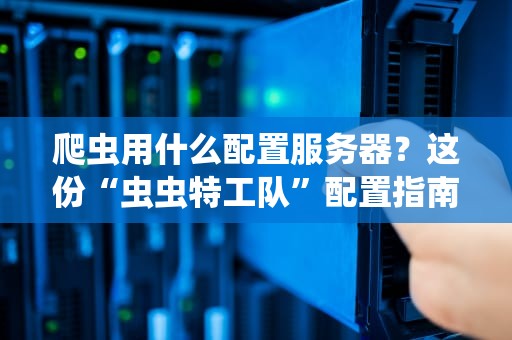 爬虫用什么配置服务器？这份“虫虫特工队”配置指南让你笑出强大！