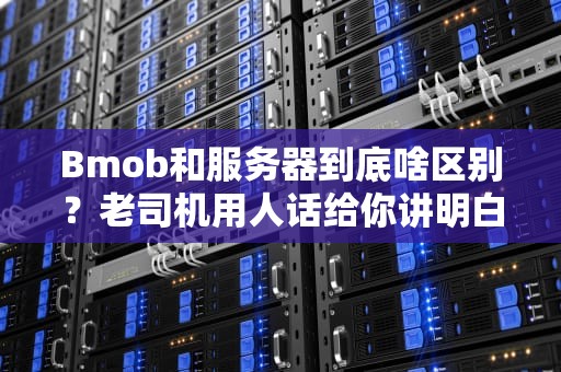 Bmob和服务器到底啥区别？老司机用人话给你讲明白！