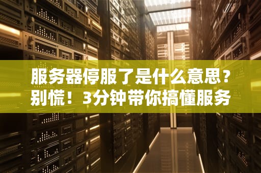 服务器停服了是什么意思？别慌！3分钟带你搞懂服务器大姨妈那些事儿