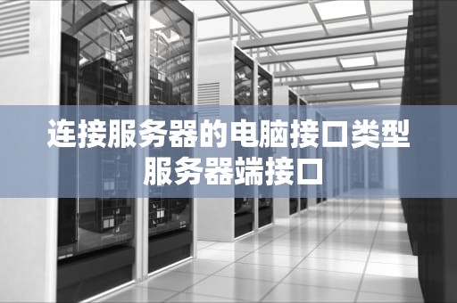 连接服务器的电脑接口类型 服务器端接口