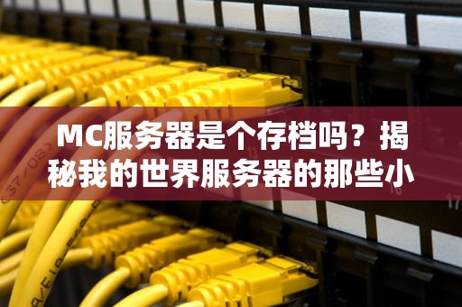 MC服务器是个存档吗？揭秘我的世界服务器的那些小秘密！
