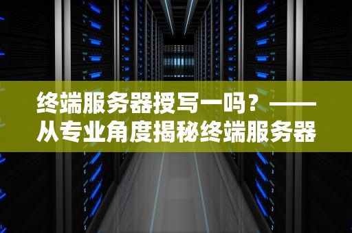 终端服务器授写一吗？——从专业角度揭秘终端服务器的那些事儿