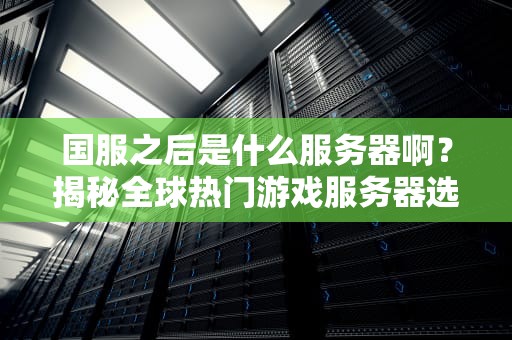 国服之后是什么服务器啊？揭秘全球热门游戏服务器选择攻略！