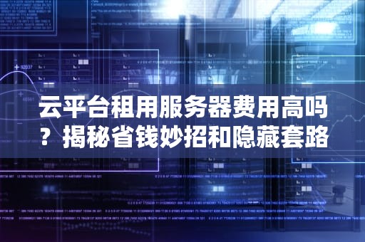 云平台租用服务器费用高吗？揭秘省钱妙招和隐藏套路！