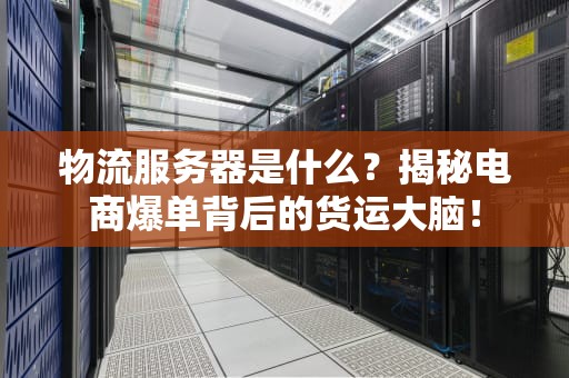 物流服务器是什么？揭秘电商爆单背后的货运大脑！