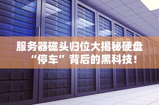 服务器磁头归位大揭秘硬盘“停车”背后的黑科技！