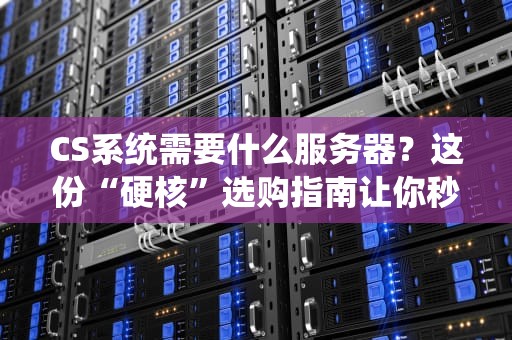 CS系统需要什么服务器？这份“硬核”选购指南让你秒变专家！