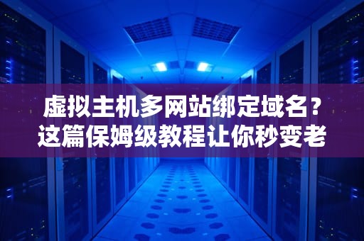 虚拟主机多网站绑定域名？这篇保姆级教程让你秒变老司机！