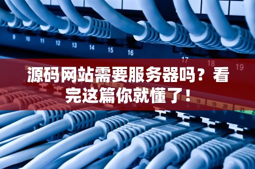 源码网站需要服务器吗？看完这篇你就懂了！