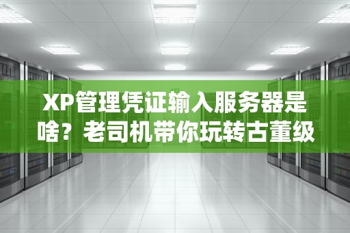 XP管理凭证输入服务器是啥？老司机带你玩转古董级“门禁卡”系统！