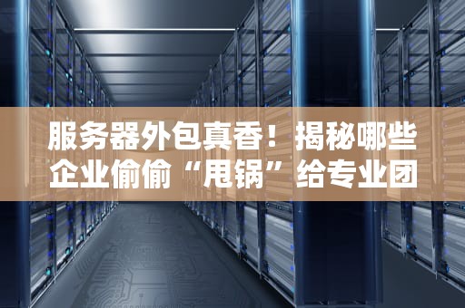 服务器外包真香！揭秘哪些企业偷偷“甩锅”给专业团队