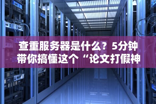 查重服务器是什么？5分钟带你搞懂这个“论文打假神器”！