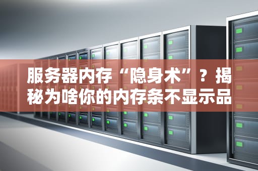 服务器内存“隐身术”？揭秘为啥你的内存条不显示品牌！