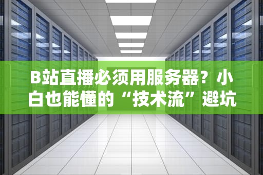 B站直播必须用服务器？小白也能懂的“技术流”避坑指南！