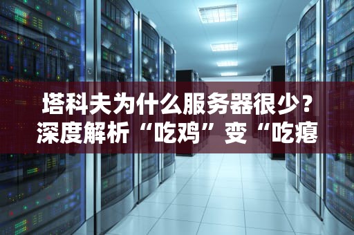 塔科夫为什么服务器很少？深度解析“吃鸡”变“吃瘪”的幕后真相！