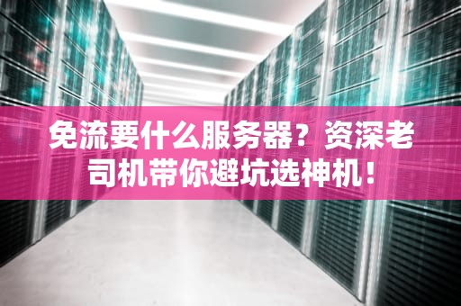 免流要什么服务器？资深老司机带你避坑选神机！