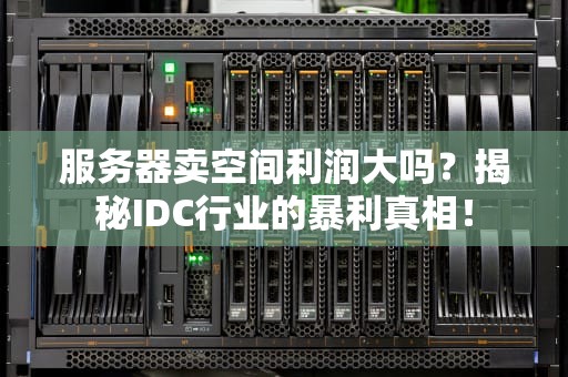 服务器卖空间利润大吗？揭秘IDC行业的暴利真相！