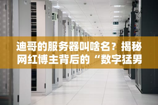 迪哥的服务器叫啥名？揭秘网红博主背后的“数字猛男”