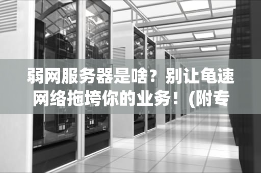 弱网服务器是啥？别让龟速网络拖垮你的业务！(附专业解决方案)