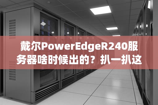 戴尔PowerEdgeR240服务器啥时候出的？扒一扒这款小钢炮的前世今生