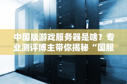中国版游戏服务器是啥？专业测评博主带你揭秘“国服特供”的快乐与坑！