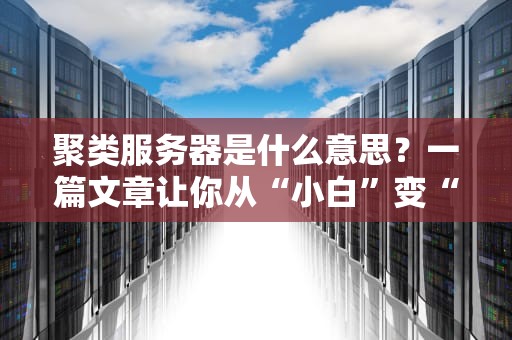 聚类服务器是什么意思？一篇文章让你从“小白”变“大神”！