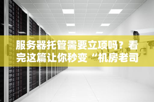 服务器托管需要立项吗？看完这篇让你秒变“机房老司机”！