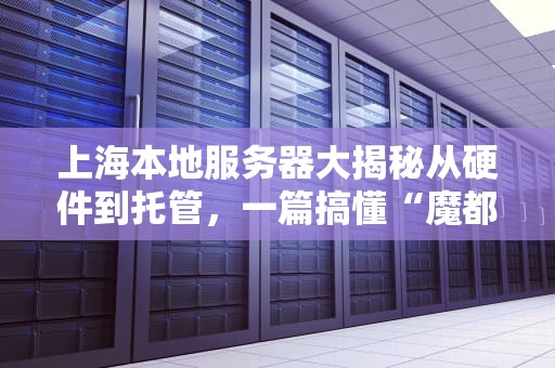 上海本地服务器大揭秘从硬件到托管，一篇搞懂“魔都”数据心脏！