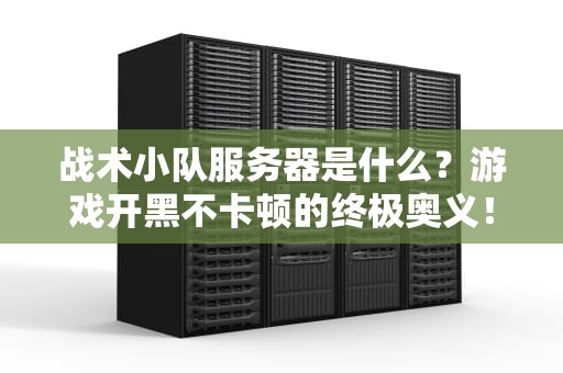 战术小队服务器是什么？游戏开黑不卡顿的终极奥义！