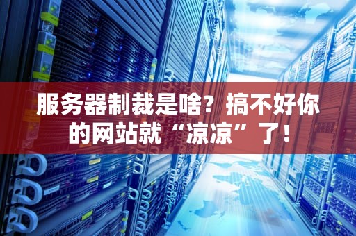 服务器制裁是啥？搞不好你的网站就“凉凉”了！