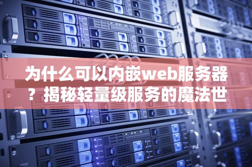 为什么可以内嵌web服务器？揭秘轻量级服务的魔法世界🧙‍♂️