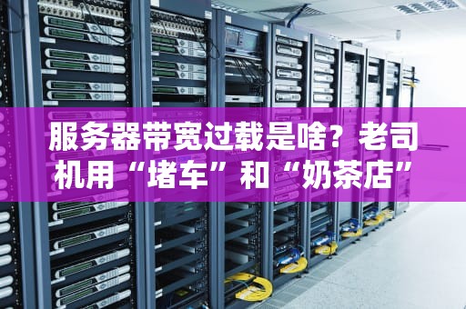 服务器带宽过载是啥？老司机用“堵车”和“奶茶店”给你讲明白！