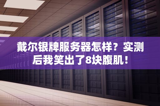 戴尔银牌服务器怎样？实测后我笑出了8块腹肌！